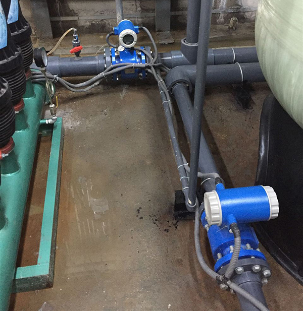 水廠流量計現場安裝使用圖