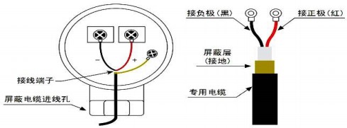 污水超聲波流量計探頭接線圖